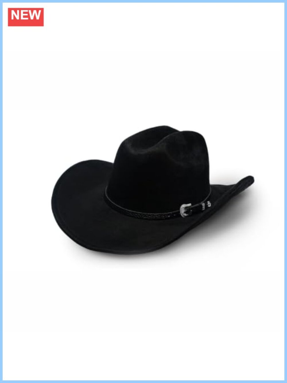 Unisex Adjustable Wide Brim Cowboy Hat Fedora